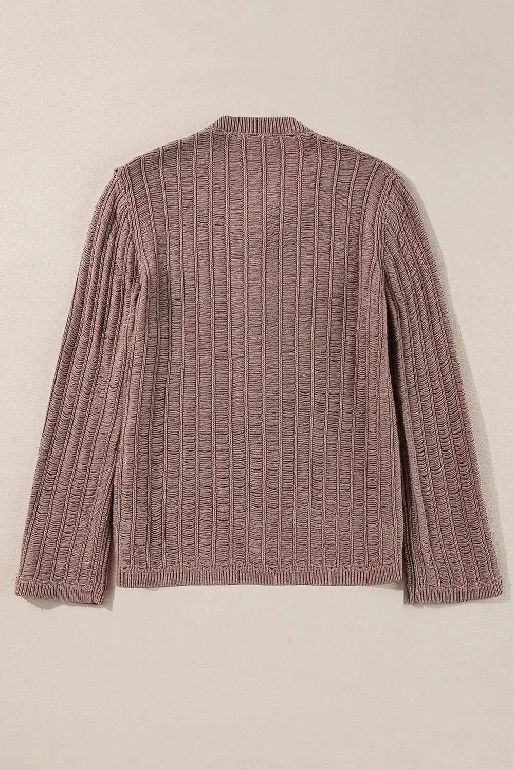 Button Up Long Sleeve Cardigan - Trendsi - Flyclothing LLC