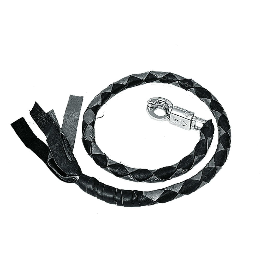 Black & gray Biker Get Back Whips - Unik Just for Bikers - Flyclothing LLC