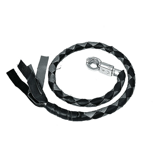 Black & gray Biker Get Back Whips - Unik Just for Bikers - Flyclothing LLC