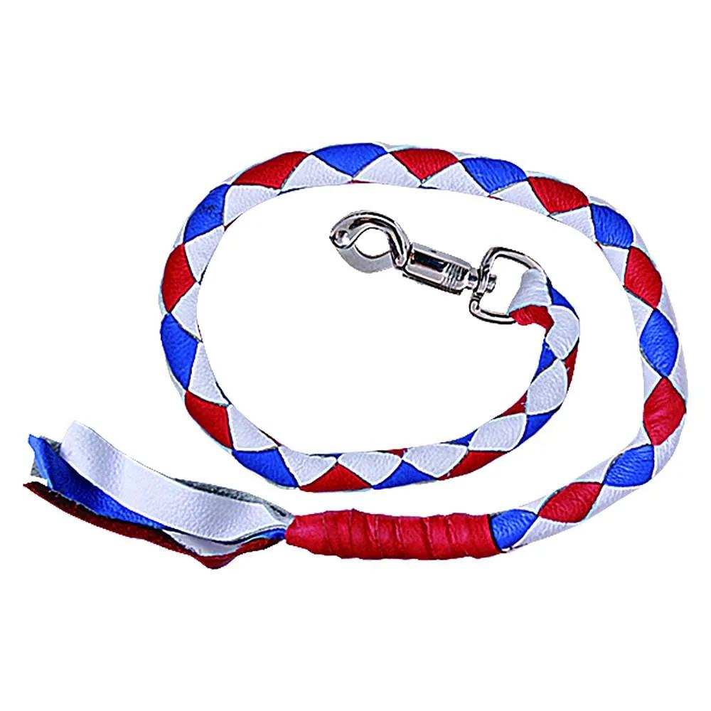 Red White Blue Biker Get Back Whips - Unik Just for Bikers - Flyclothing LLC