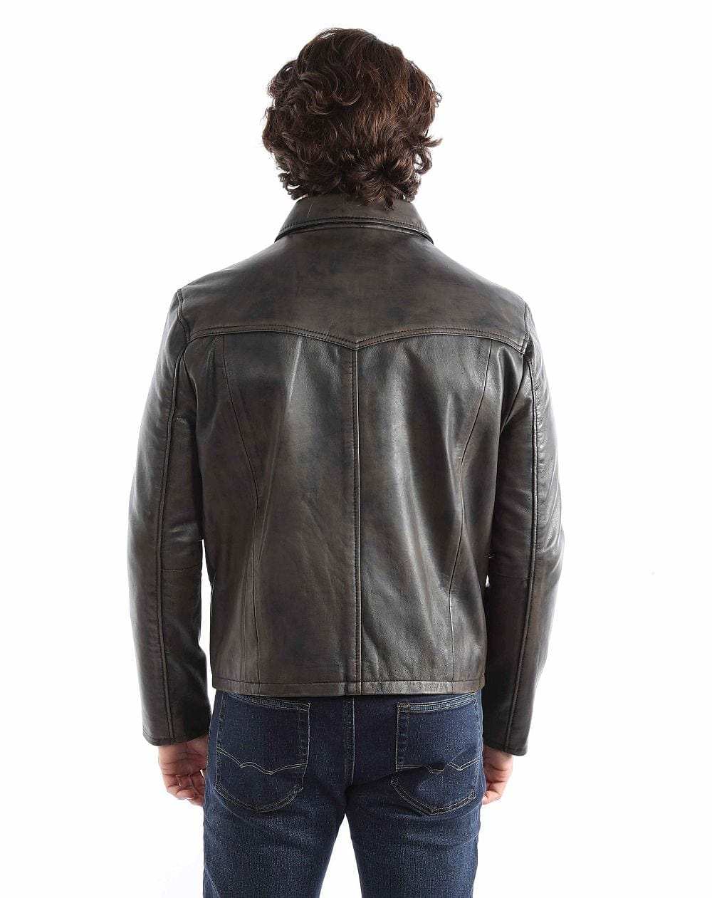 Scully leather Brown Men's zip front jacket 2064 - Scully Leather - Flyclothing LLC