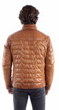 Leatherwear mens 100% leather Cognac soft lamb Mens jacket - Scully Leather - Flyclothing LLC