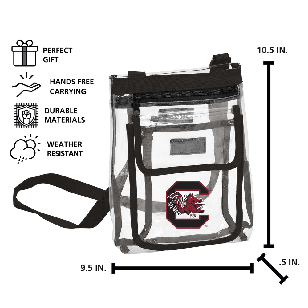 South Carolina Gameday Garnet Clear Crossbody - Logo Brands - Flyclothing LLC