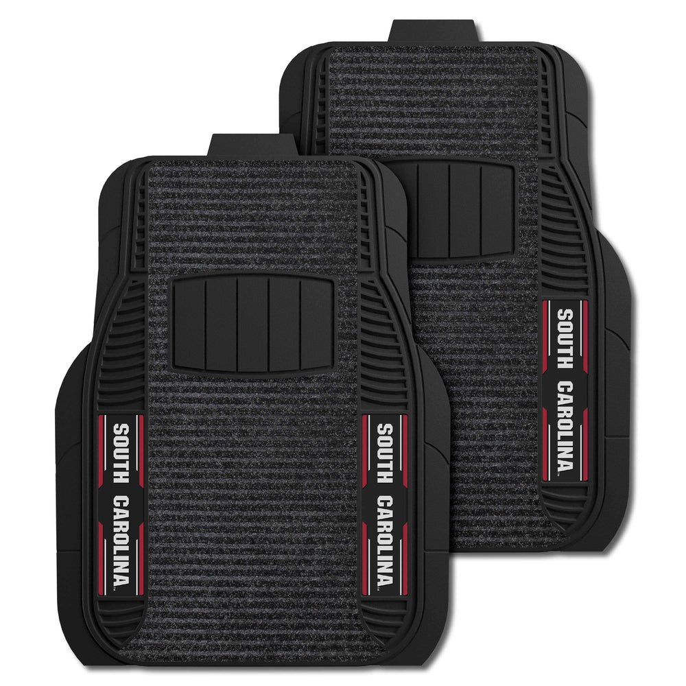 University of South Carolina 2-pc Deluxe Car Mat Set - Logo Brands - Flyclothing LLC