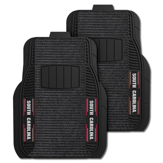 University of South Carolina 2-pc Deluxe Car Mat Set - Logo Brands - Flyclothing LLC