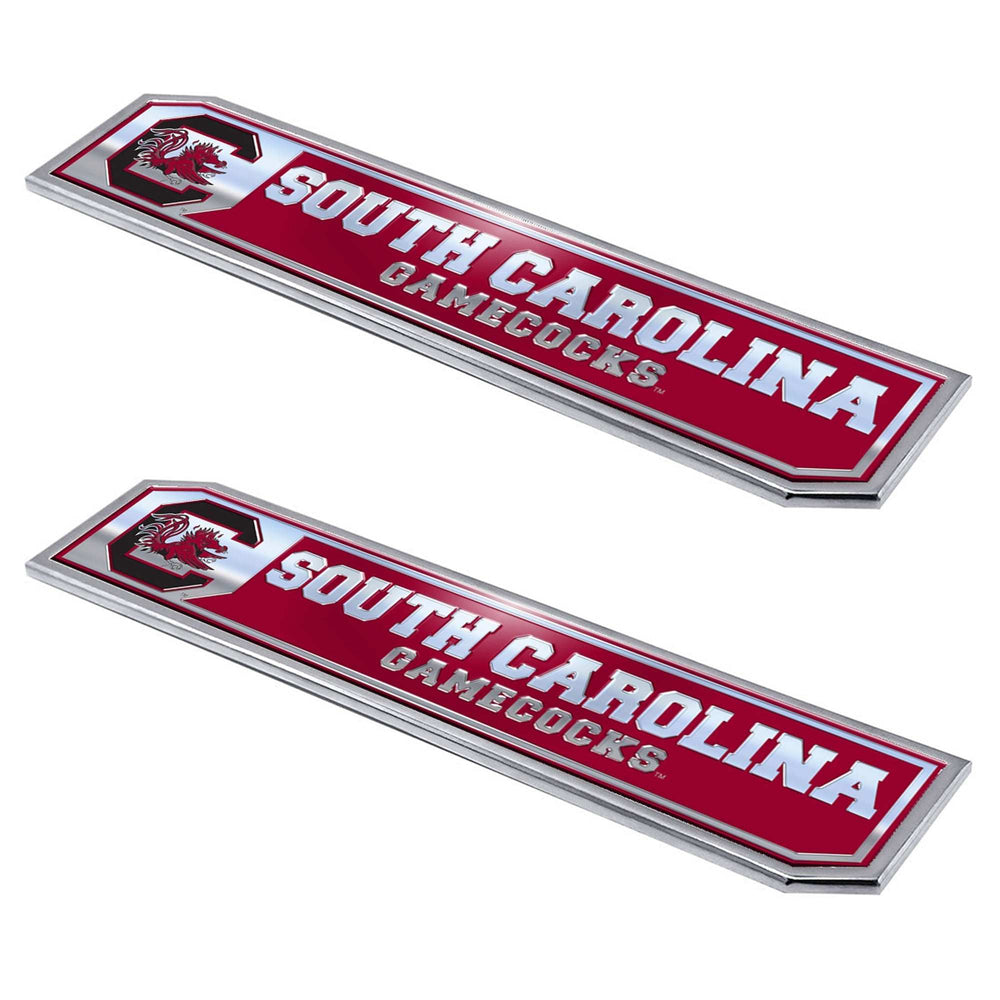 University of South Carolina Embossed Truck Emblem 2-pk - Logo Brands - Flyclothing LLC