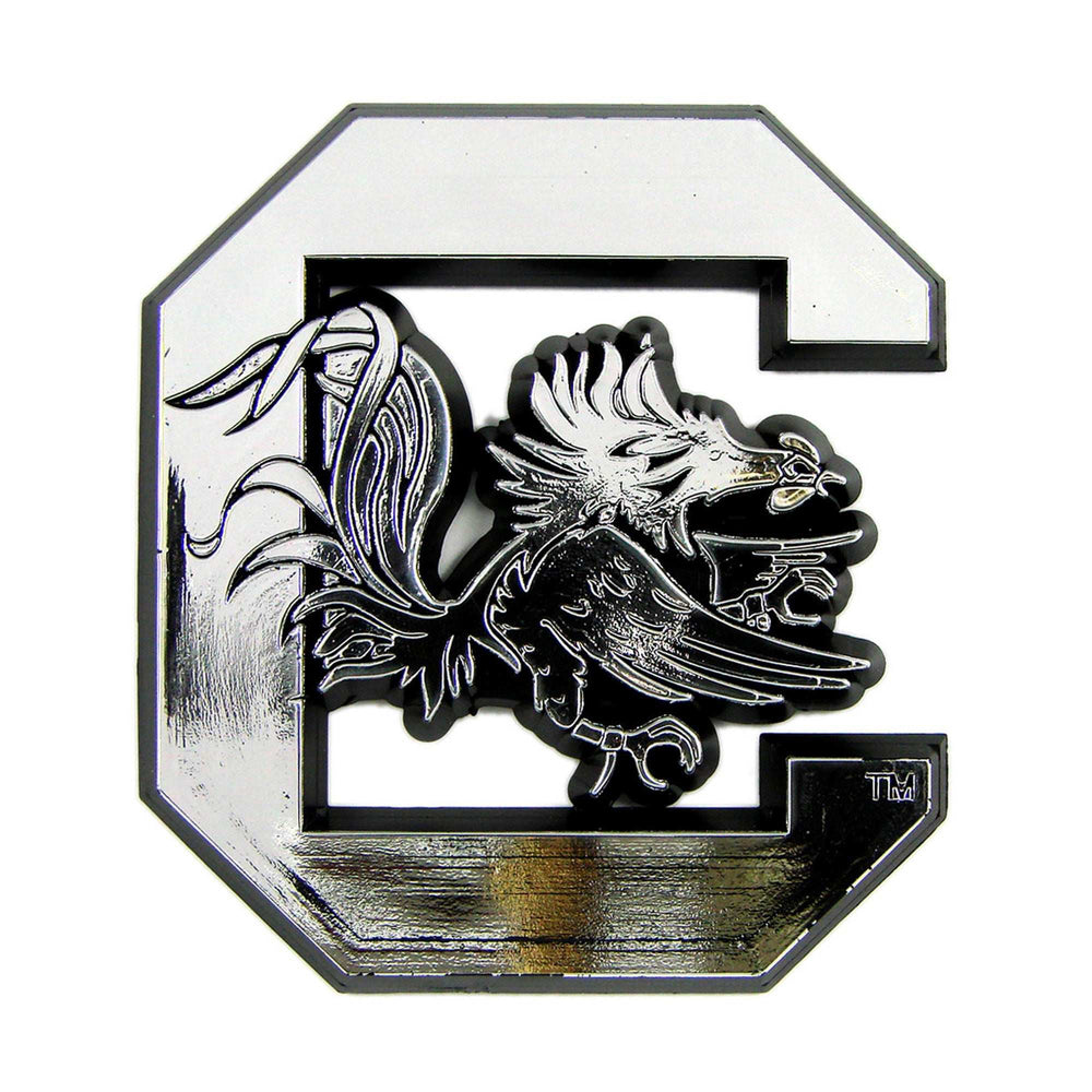 University of South Carolina Plastic Chrome Emblem - Logo Brands - Flyclothing LLC