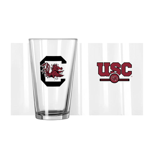 South Carolina 16oz Letterman Pint Glass - Logo Brands - Flyclothing LLC