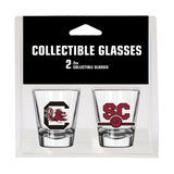 South Carolina Campus Colors 2oz Letterman Shot Glass 2 Pack - Logo Brands - Flyclothing LLC