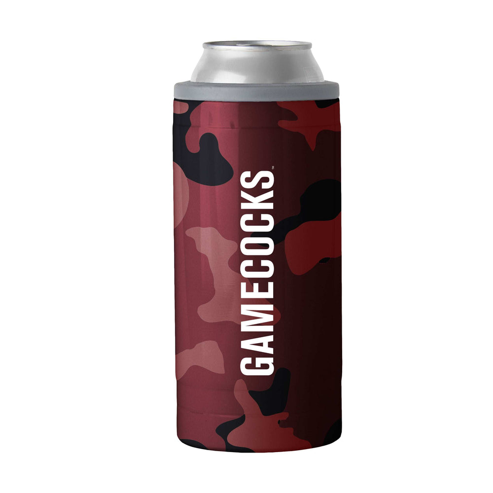 South Carolina Camo Swagger 12oz Slim Can Coolie - Logo Brands - Flyclothing LLC