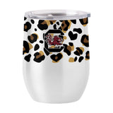 South Carolina 16oz Neutral Leopard Stainless Curved Beverage - Logo Brands - Flyclothing LLC