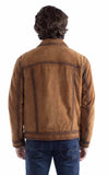 leatherwear mens brown 100% leather men's snap front - Scully Leather - Flyclothing LLC
