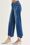 RISEN High Rise Crop Wide Leg Jeans - Trendsi - Flyclothing LLC