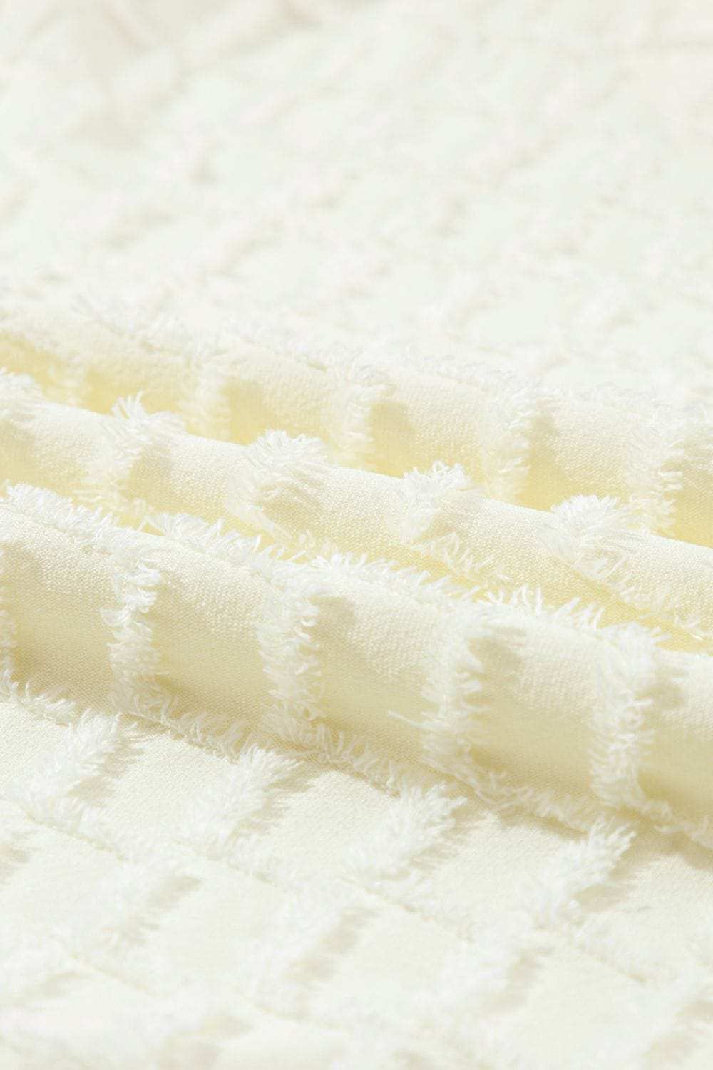 Textured Round Neck Top and Pants Set - Trendsi - Flyclothing LLC