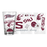 Souther Illinois 16oz Native Pint Glass - Logo Brands - Flyclothing LLC