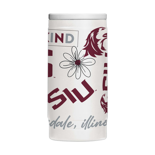 Souther Illinois 12oz Native Powdercoat SlimCan Coolie - Logo Brands - Flyclothing LLC