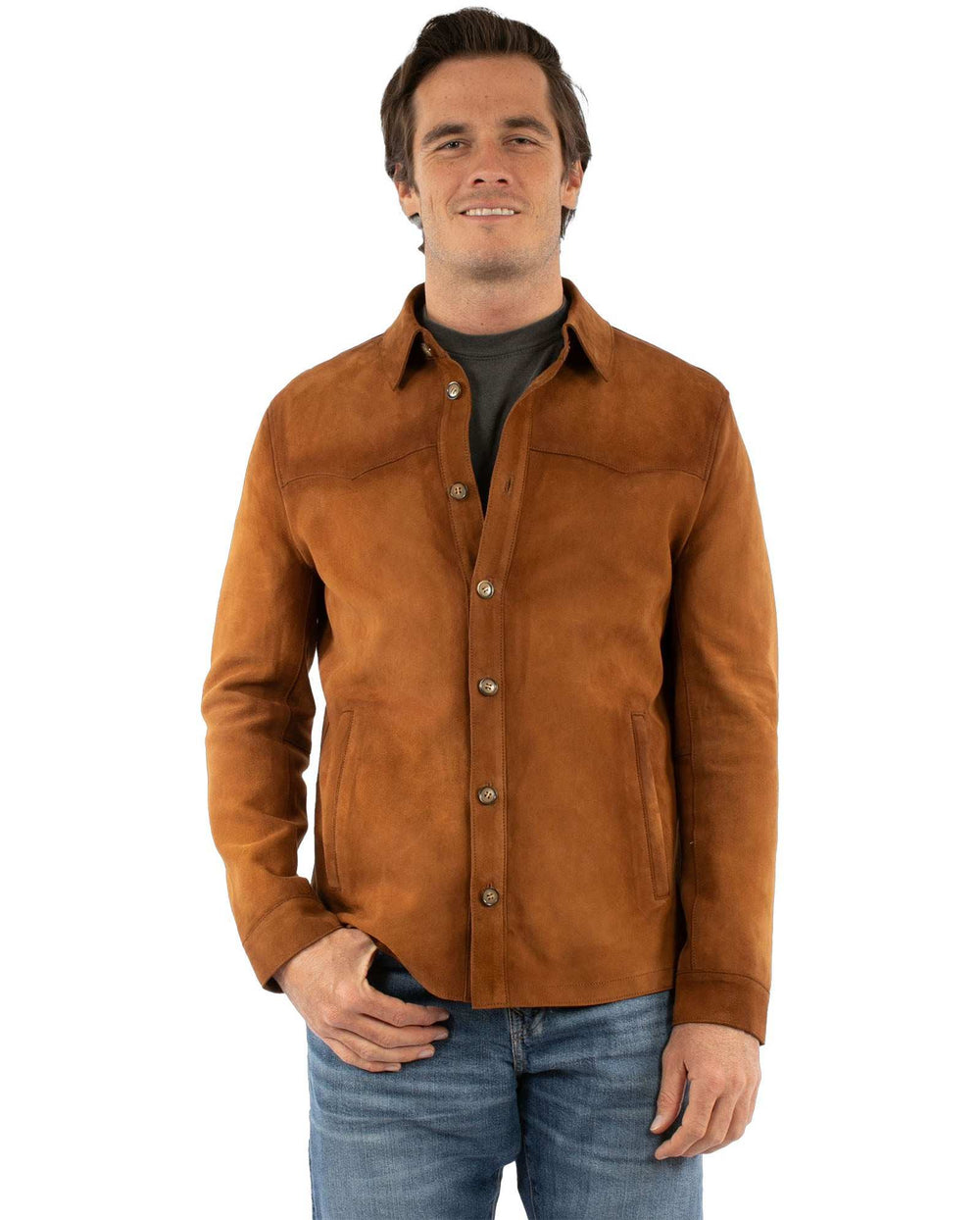 Scully Leather 100% Leather Tan Men's Jacket - Scully Leather - Flyclothing LLC
