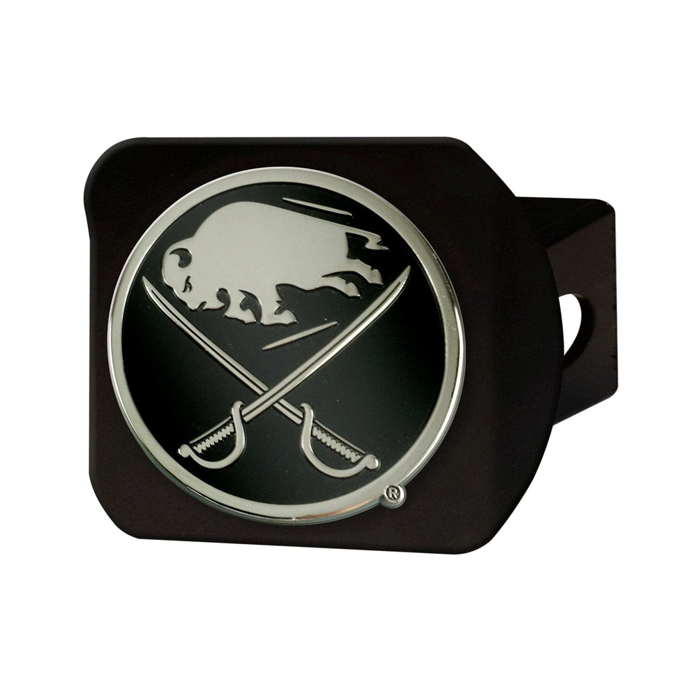 Buffalo Sabres Black Metal Hitch Cover with Metal Chrome 3D Emblem - Buffalo Sabres - Flyclothing LLC