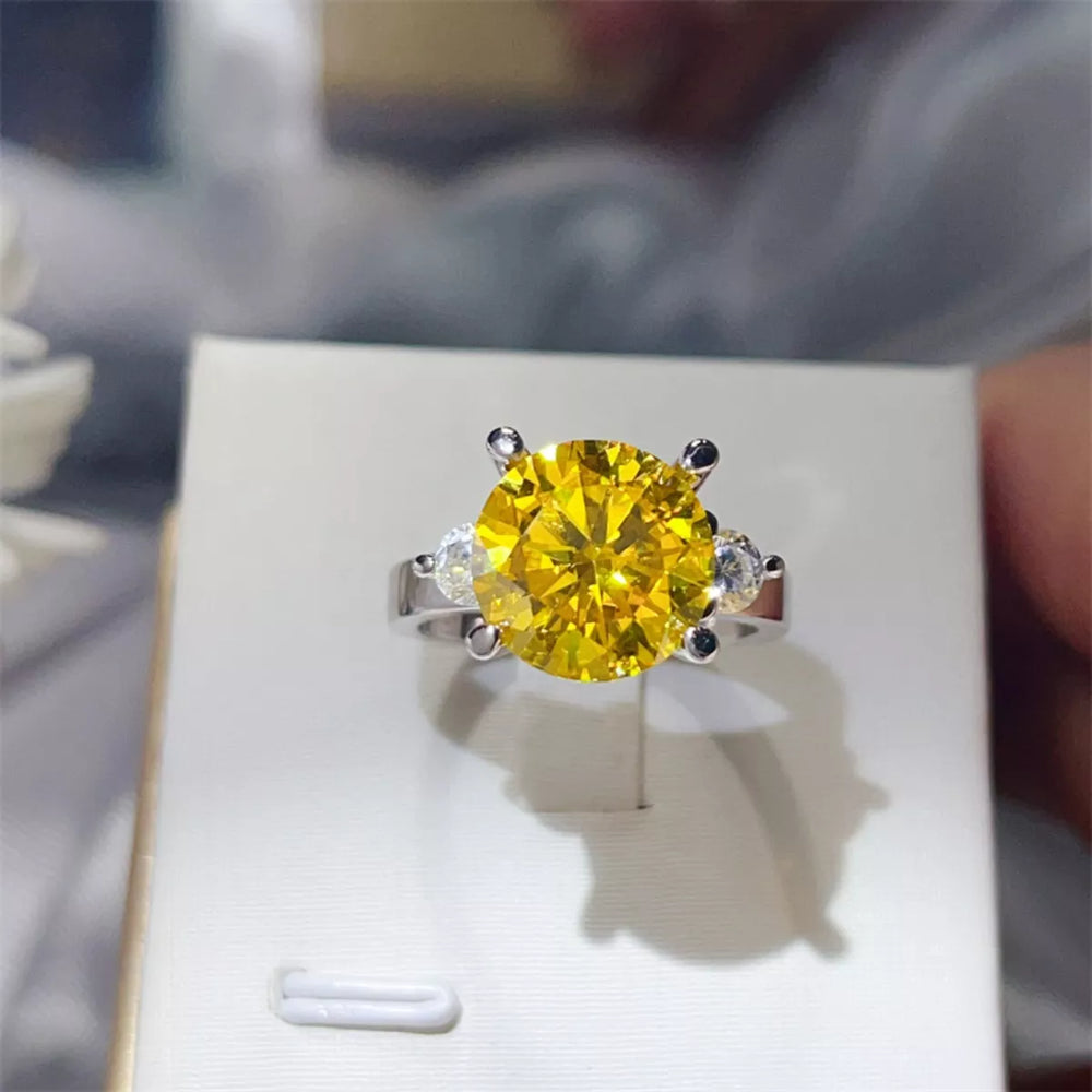 5 Carat Moissanite 925 Sterling Silver Ring - Trendsi - Flyclothing LLC