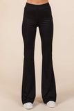 Mittoshop Stretchy Soft Elastic Waist Flare Pants - Trendsi - Flyclothing LLC