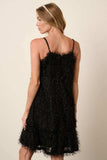 Mittoshop Feather Ruffle Hem Mini Cami Dress - Trendsi - Flyclothing LLC