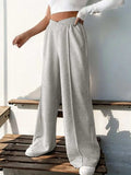 Elastic Waist Wide Leg Pants - Trendsi - Flyclothing LLC