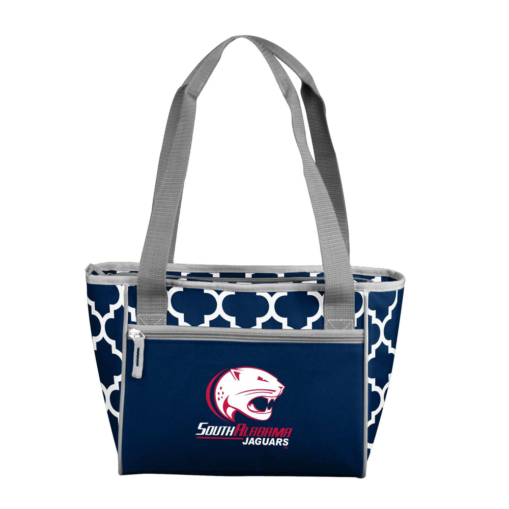 South Alabama Quatrefoil 16 Can Cooler Tote - Logo Brands - Flyclothing LLC