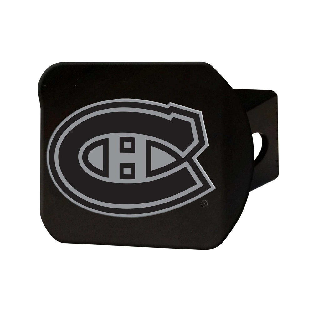 Montreal Canadiens Black Metal Hitch Cover with Metal Chrome 3D Emblem - Montreal Canadiens - Flyclothing LLC