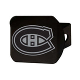 Montreal Canadiens Black Metal Hitch Cover with Metal Chrome 3D Emblem - Montreal Canadiens - Flyclothing LLC