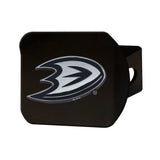 Anaheim Ducks Black Metal Hitch Cover with Metal Chrome 3D Emblem - Anaheim Ducks - Flyclothing LLC