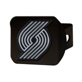 Portland Trail Blazers Black Metal Hitch Cover with Metal Chrome 3D Emblem - Portland Trail Blazers - Flyclothing LLC