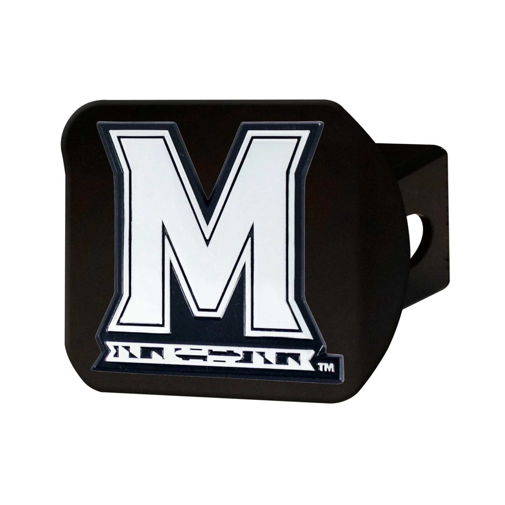 Maryland Terrapins Black Metal Hitch Cover with Metal Chrome 3D Emblem - Maryland - Flyclothing LLC