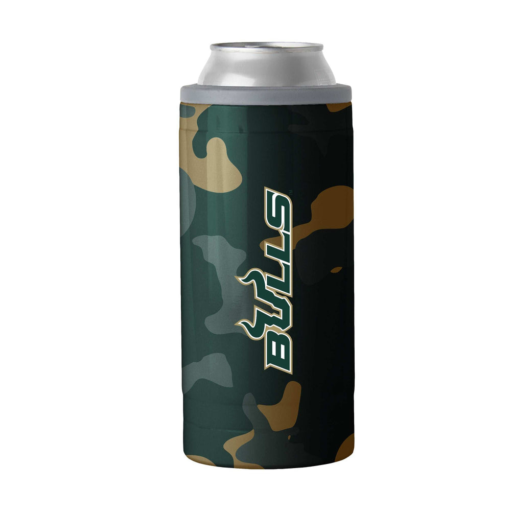 University of South Florida 12oz Camo Swagger Slim Can Coolie - Logo Brands - Flyclothing LLC