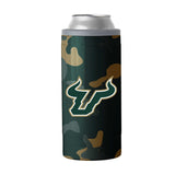 University of South Florida 12oz Camo Swagger Slim Can Coolie - Logo Brands - Flyclothing LLC