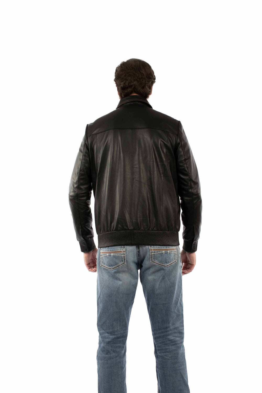 Scully Leather 100% Leather Black Leather Weaved Men's Jacket - Scully Leather - Flyclothing LLC