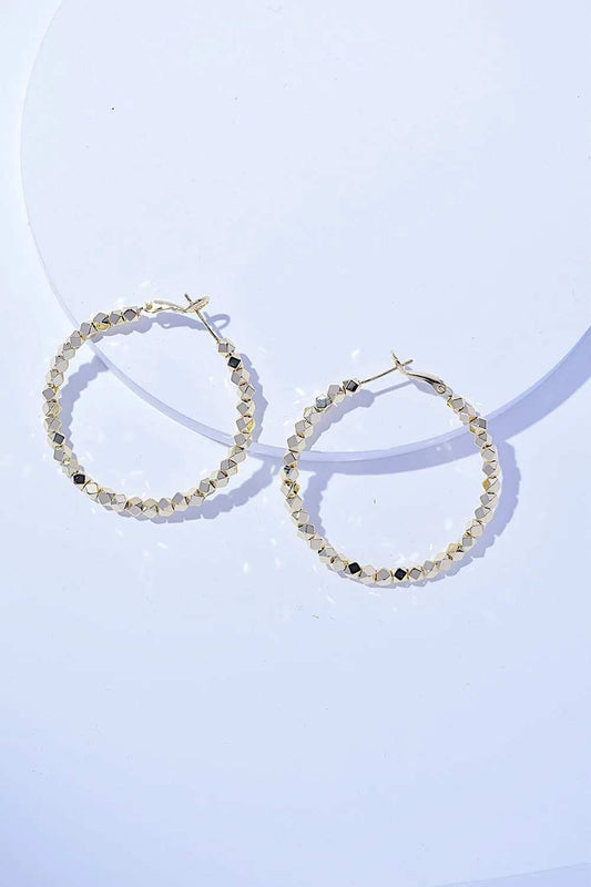 Alloy Hoop Earrings - Trendsi - Flyclothing LLC