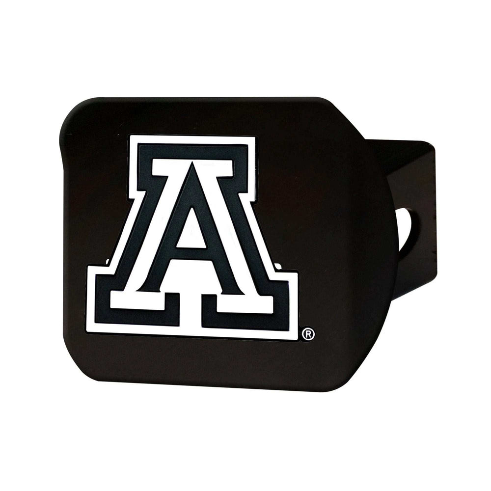 Arizona Wildcats Black Metal Hitch Cover with Metal Chrome 3D Emblem - Arizona - Flyclothing LLC