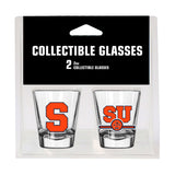 Syracuse Campus Colors 2oz Letterman Shot Glass 2 Pack - Logo Brands - Flyclothing LLC