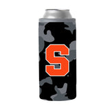 Syracuse Black Camo 12oz Slim Can Coolie - Logo Brands - Flyclothing LLC