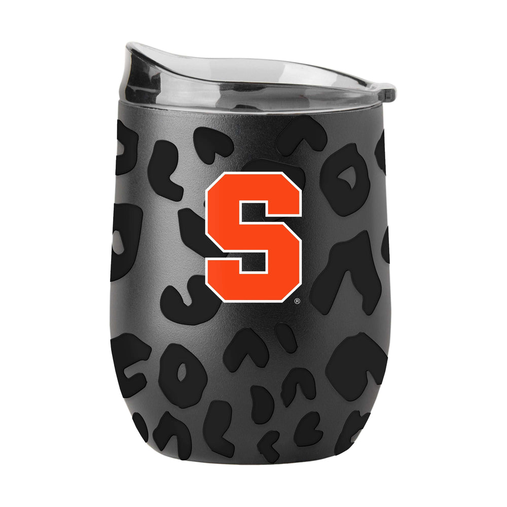 Syracuse Leopard 16oz Black Powdercoat Curved Beverage - Logo Brands - Flyclothing LLC