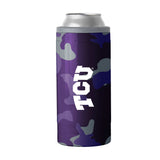 TCU 12oz Camo Swagger Slim Can Coolie - Logo Brands - Flyclothing LLC