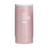 TCU 12oz Stencil Powdercoat SlimCan Coolie - Logo Brands - Flyclothing LLC