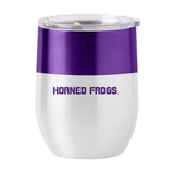 TCU 16oz Colorblock Stainless Curved Beverage - Logo Brands - Flyclothing LLC