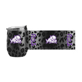 TCU Leopard 16oz Black Powdercoat Curved Beverage - Logo Brands - Flyclothing LLC