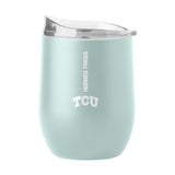 TCU 16oz Vertical Powder Coat Curved Bev - Logo Brands - Flyclothing LLC