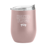 TCU 16oz Stencil Powder Coat Curved Bev - Logo Brands - Flyclothing LLC