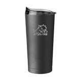 TCU 20oz Gun Metal Powder Coat Tumbler - Logo Brands - Flyclothing LLC