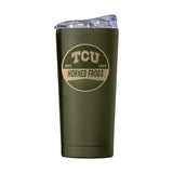 TCU 20oz Badge Powder Coat Tumbler - Logo Brands - Flyclothing LLC