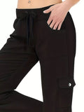 Relaxed Fit Active Pants with Drawstring Waist - Trendsi - Flyclothing LLC