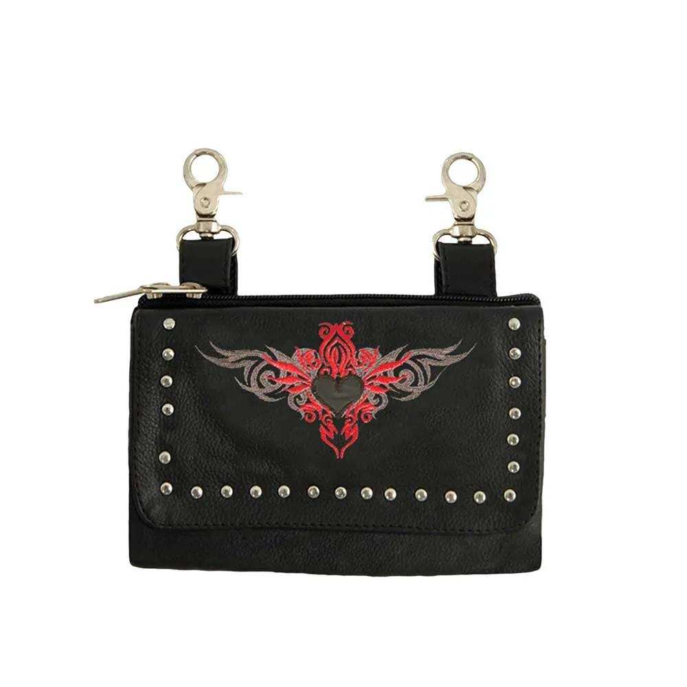 Women’s Antique-Style Cowhide Clip on Rider Bag - Unik Just for Bikers - Flyclothing LLC